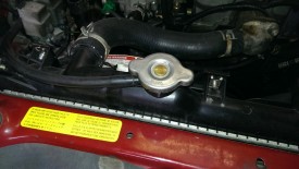 Radiator cap - turn and remove