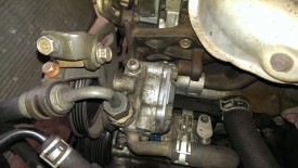 Power steering pump fully unbolted