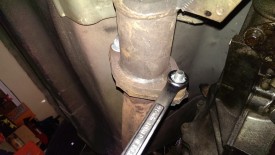 Downpipe to catalytic converter bolts
