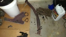 Downpipe removed