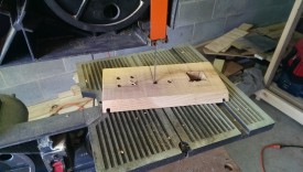 Bandsaw works for the door