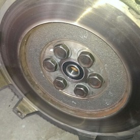 Flywheel after brake clean