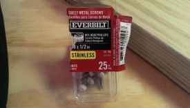 Screws for downspouts