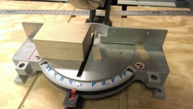 Miter saw cutting 5 degree angles