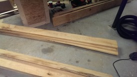 About 60 board feet of rough lumber