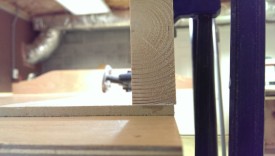 Have the flattened 2x4 proud of the template surface