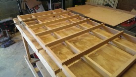 Wider dado cuts on the outsides