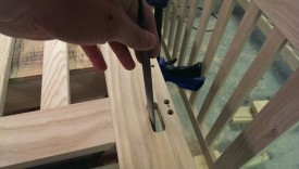 Some rounded files were handy to clean up the mortise and loosen it a bit