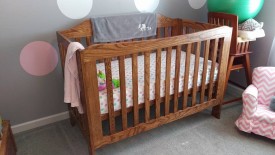Spoiler alert: here's what the finished crib looks like