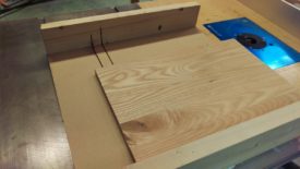 Use a crosscut sled to cut to final length