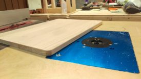 I rounded the table top edges on the router table