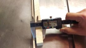 Measuring button thickness