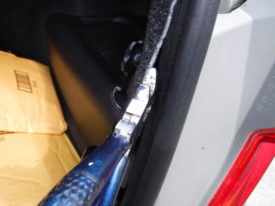 Sneak in with needle nose pliers