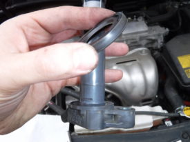 The correct orientation for the gasket
