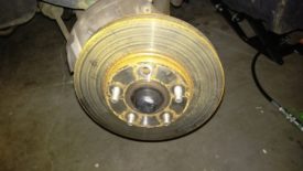 The rotor slides off