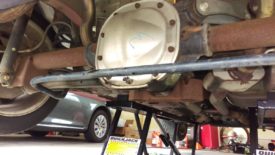 The rear differential cover