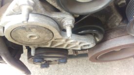 Close up of the tensioner