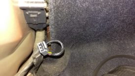 Unplugged, the running car will run out of fuel and shut off