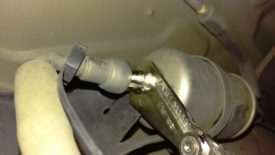 Clamp and push into fitting