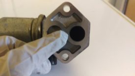 Hole to clean out with valve inside