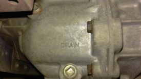 Drain plug - remove this second