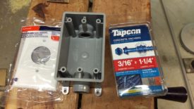 Outlet Cover, Breaker Box, Screws