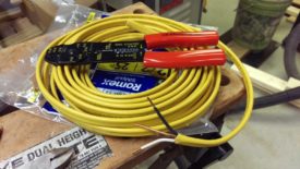 Strip the ends with a wire stripper