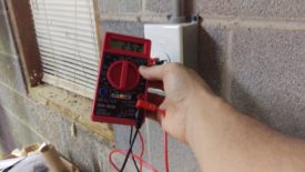 Testing with a voltmeter
