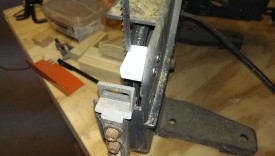 Block installed with two screws