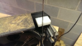 Front view of installed block
