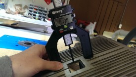 Taking the rabbet depth