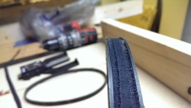 Start with a half-sized strip down the middle