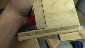 The router will round off the stopped rabbet
