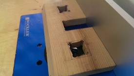 Finishing front on the router table