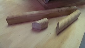 Cut porch lip pieces with a cove bit