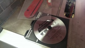 Use a high-tooth-count blade to cut the acrylic