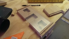 Test fitting the acrylic
