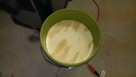 It should drop lower in the bucket than the last circle