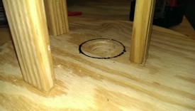 Outline of PVC, ready for router table