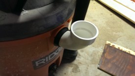 Elbow in shop vac
