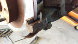 Bracket on bottom - there's on on top, too, that falls out