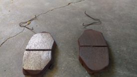 Front pad hardware