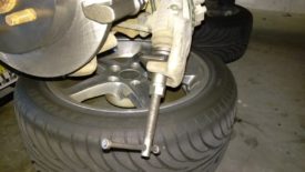 Retracting the caliper