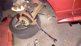 Doubling up on wrenches gives extra leverage