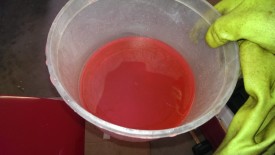 The coolant was surprisingly clean