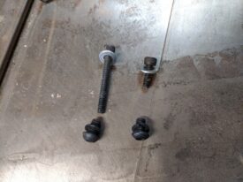 Both factory bolts as well as Delta 34-868 bolts