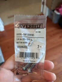 New bolts that will work with a contractor saw