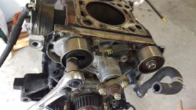 Timing belt idler and tensioner pulleys