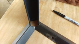 Where the two new pieces meet were notched to fit