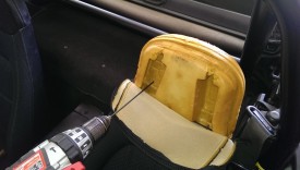Drilling left speaker